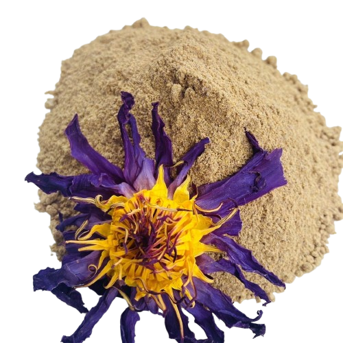 Dried Blue Lotus Flower Powder (Nymphaea caerulea) 100% Ceylon Organic | Herbal Tea / Smoke / Powder | 20g – 30kg - Ceylon Lotus Mart